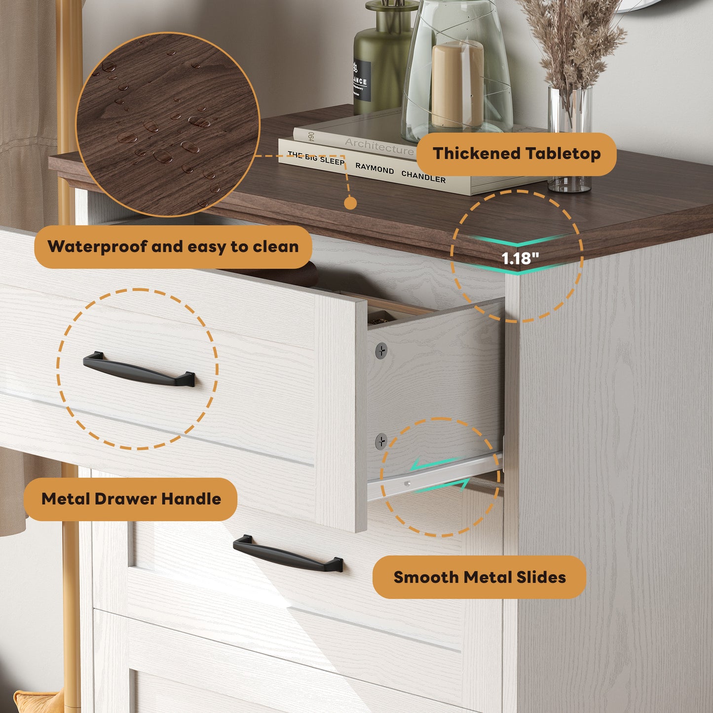 Drawer Organizer Storage Cabinet