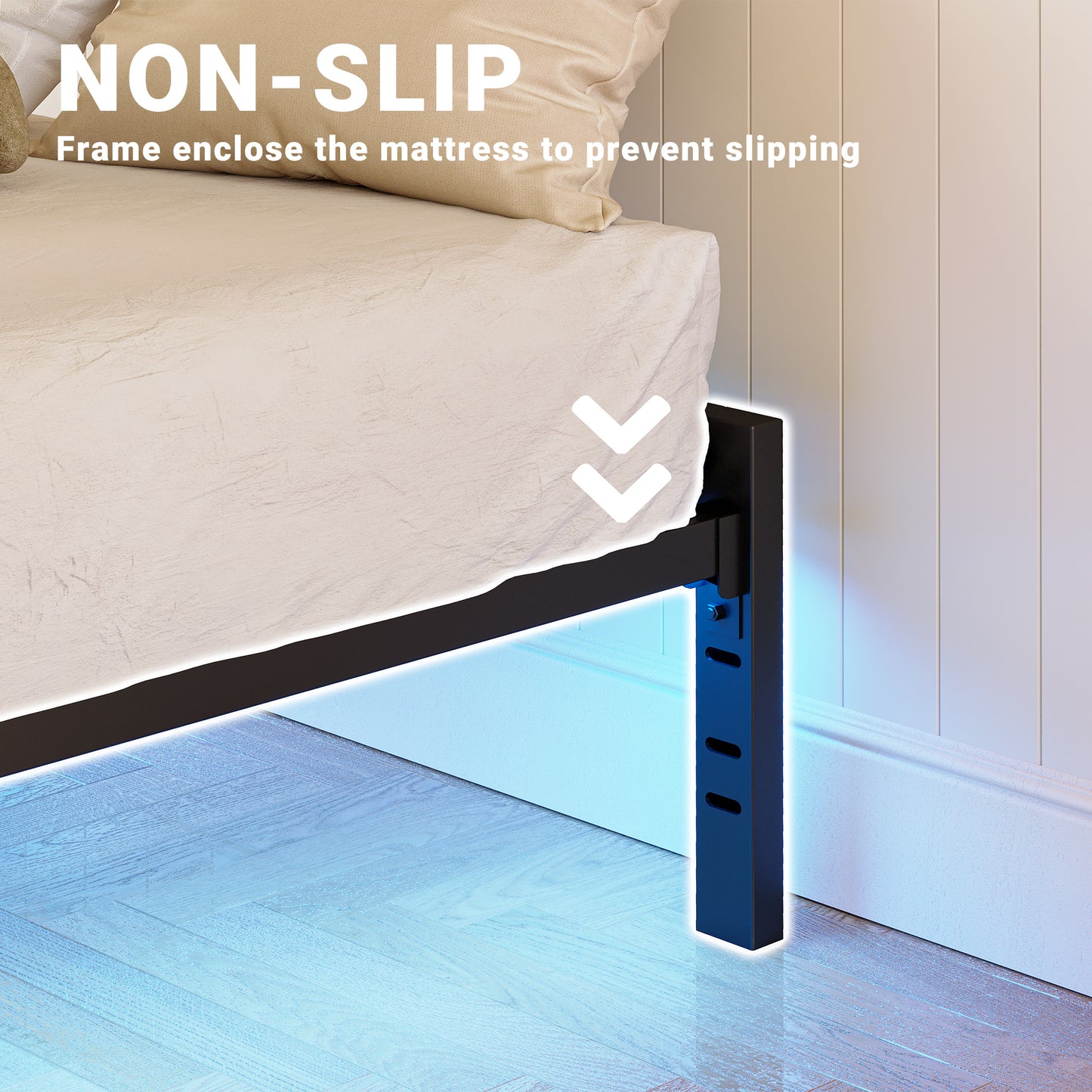 LIKIMIO Bed Frame with LED Lights