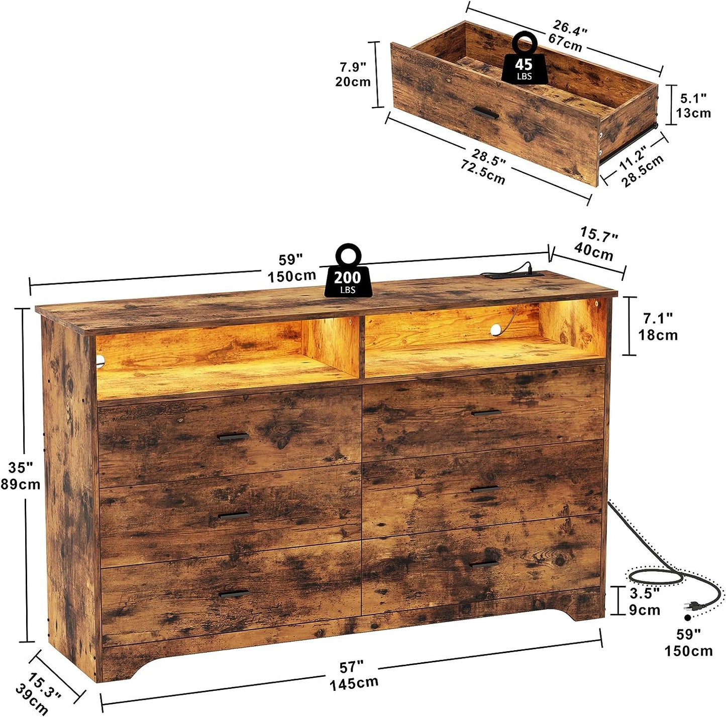 Dressers & Storage Drawers