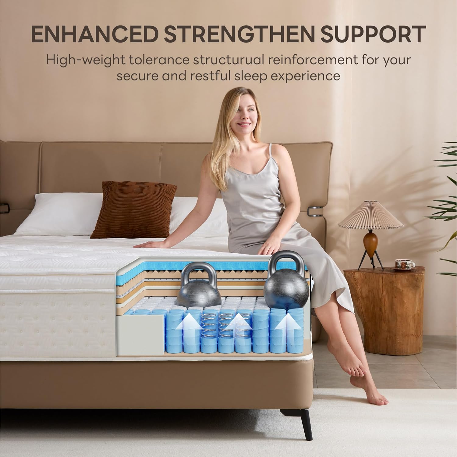 LIKIMIO Gel Memory Foam Mattress(Oeko-TEX & CertiPUR-US Standards & Made in Singapore)