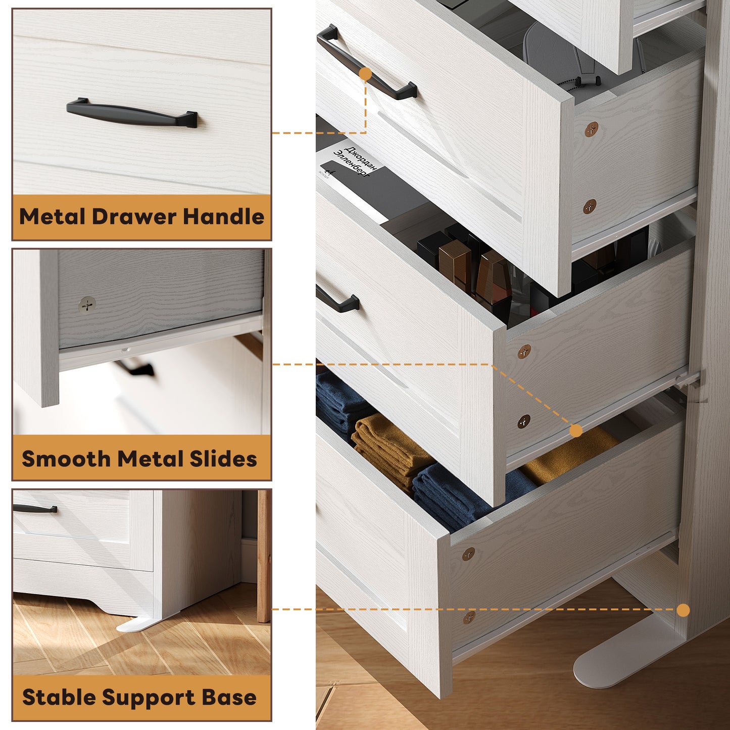 Drawer Organizer Storage Cabinet