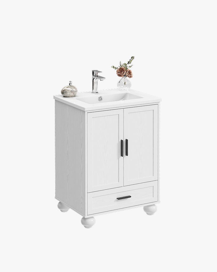 LIKIMIO Single Ceramic Bathroom Vanity(24")