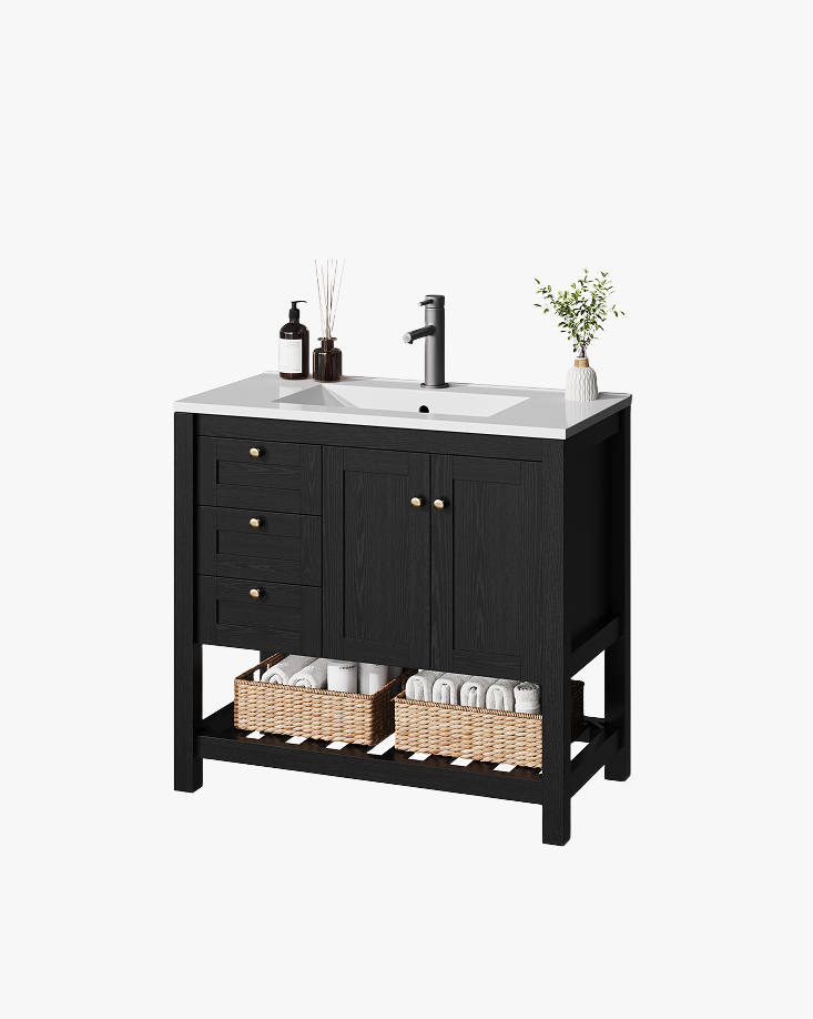 LIKIMIO Single Sink Bathroom Vanity(36")