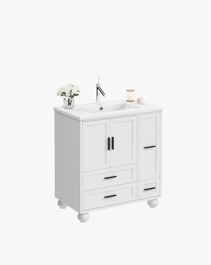 LIKIMIO Modern Wooden Bathroom Vanity (30"/36")