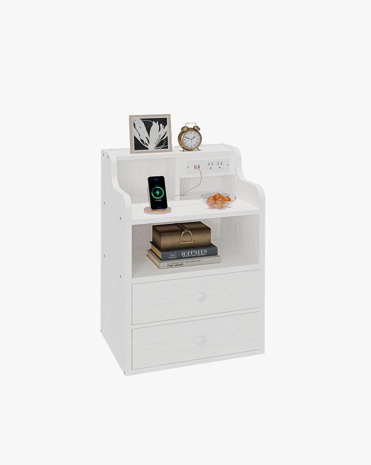 LIKIMIO Charging Station & Partition End Table