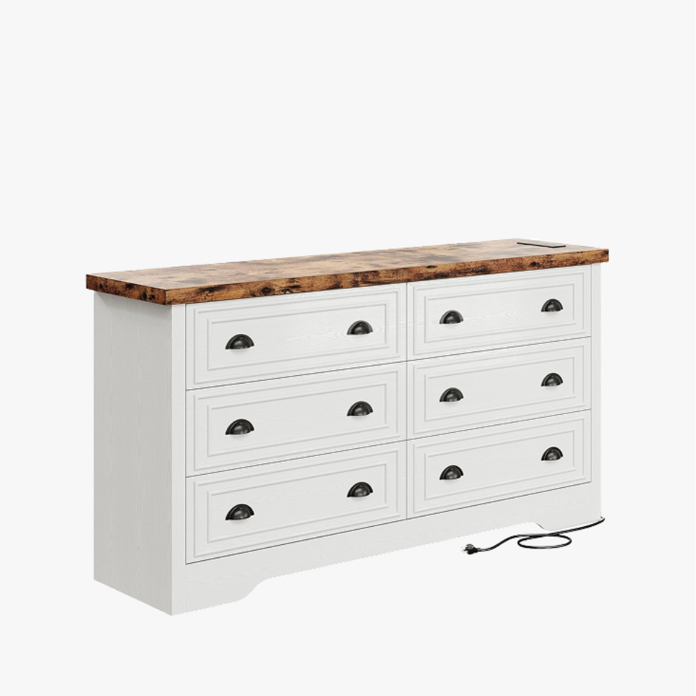 LIKIMIO Wooden 6-Drawers Dresser (59 )  Likimio
