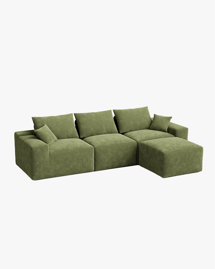 LIKIMIO 120" L-Shaped Sofa