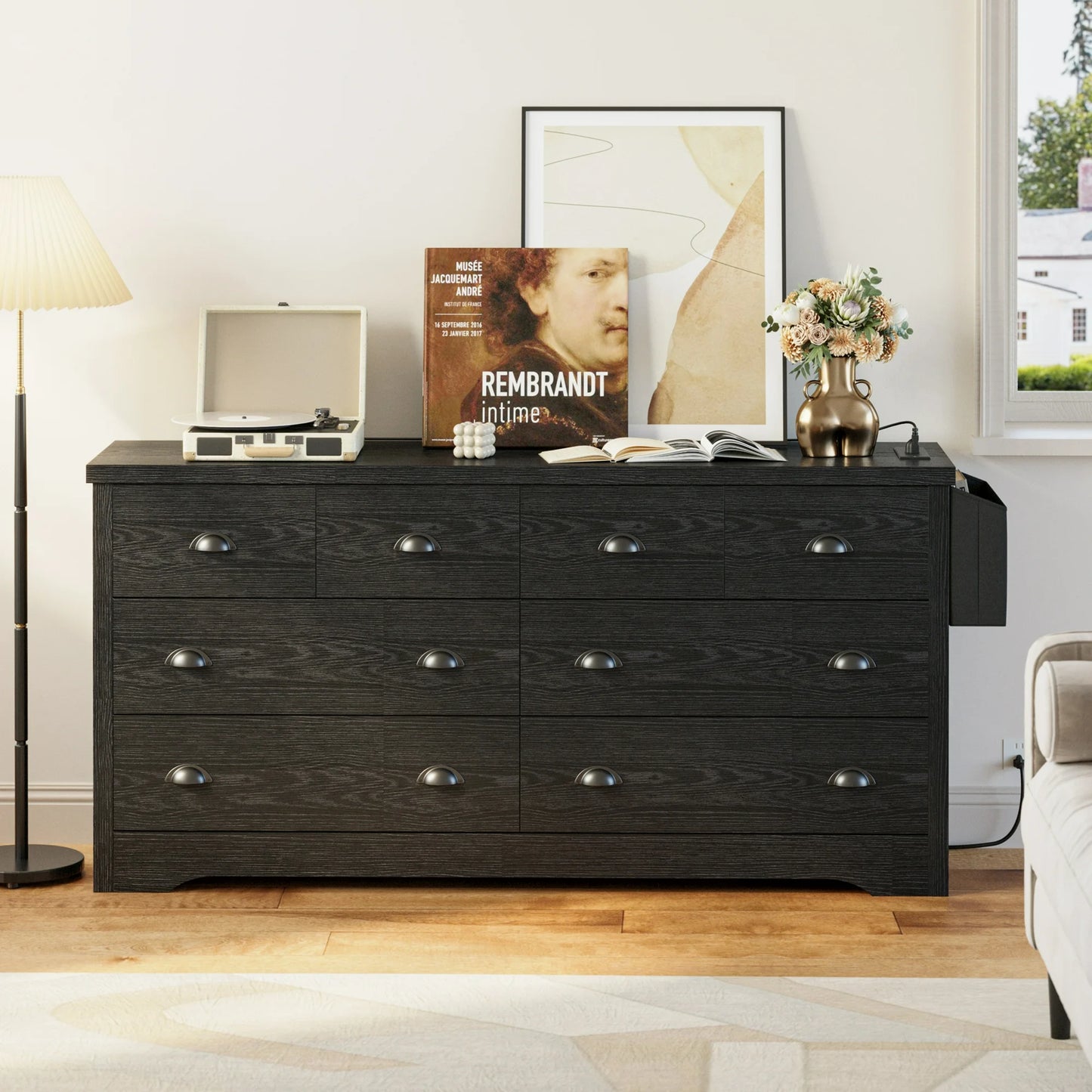 8 Drawer Dresser with Charging Station