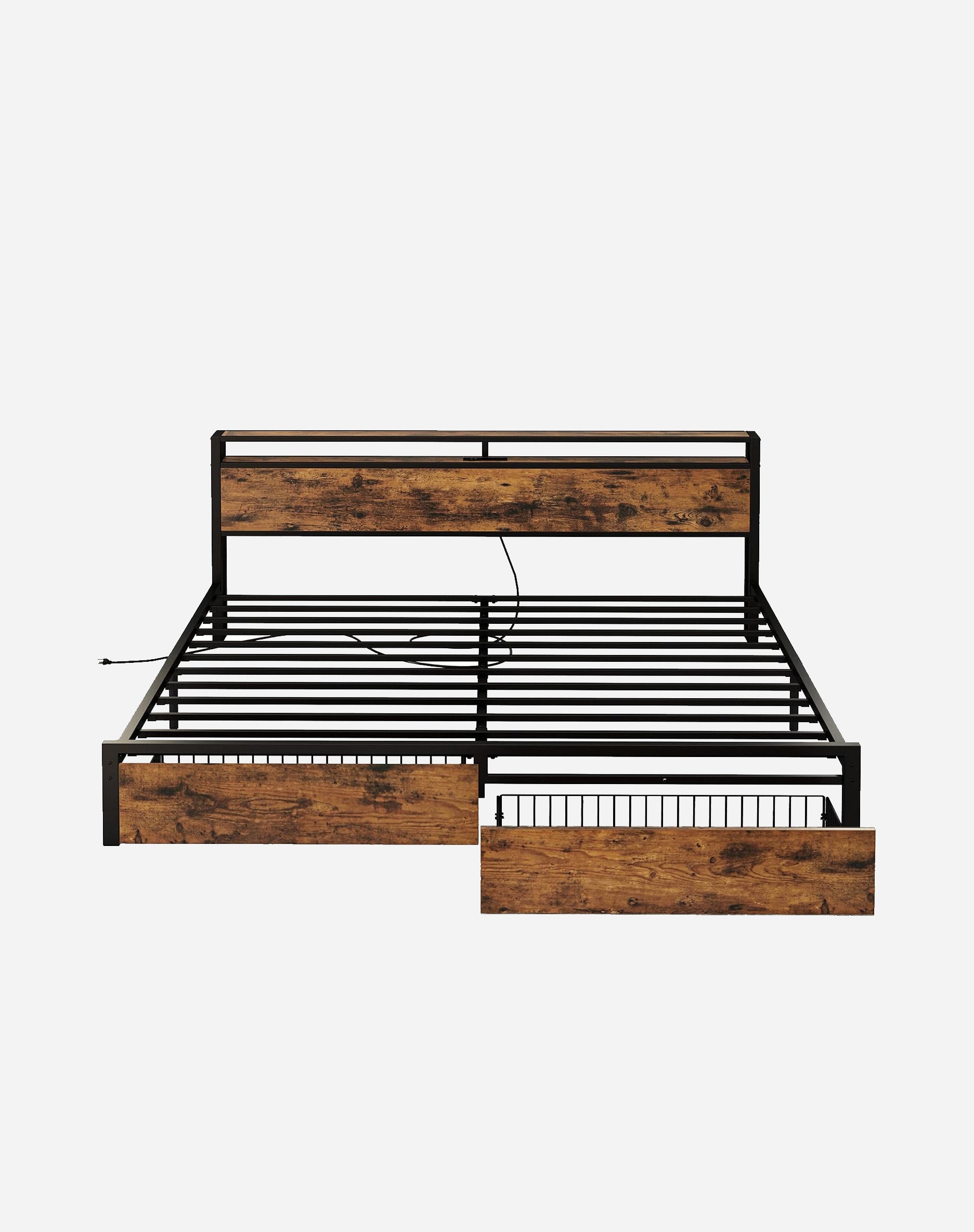 LIKIMIO Storage Retro Bed Frame