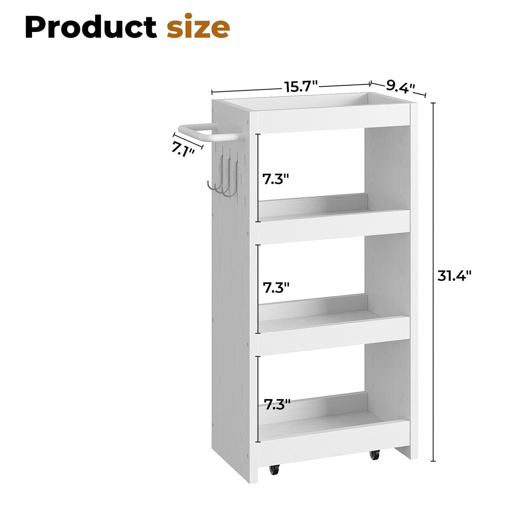 LIKIMIO Four-Layer Slim Rolling Cart