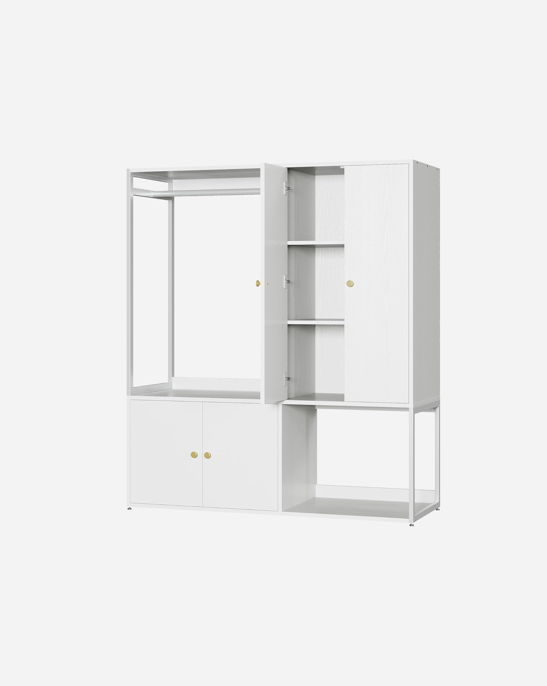LIKIMIO 63”  Hanging Rod Closet