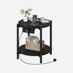 LIKIMIO 2-Tier Round End Table （15.8“）