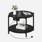 LIKIMIO 2-Tier Round End Table （23.6”）