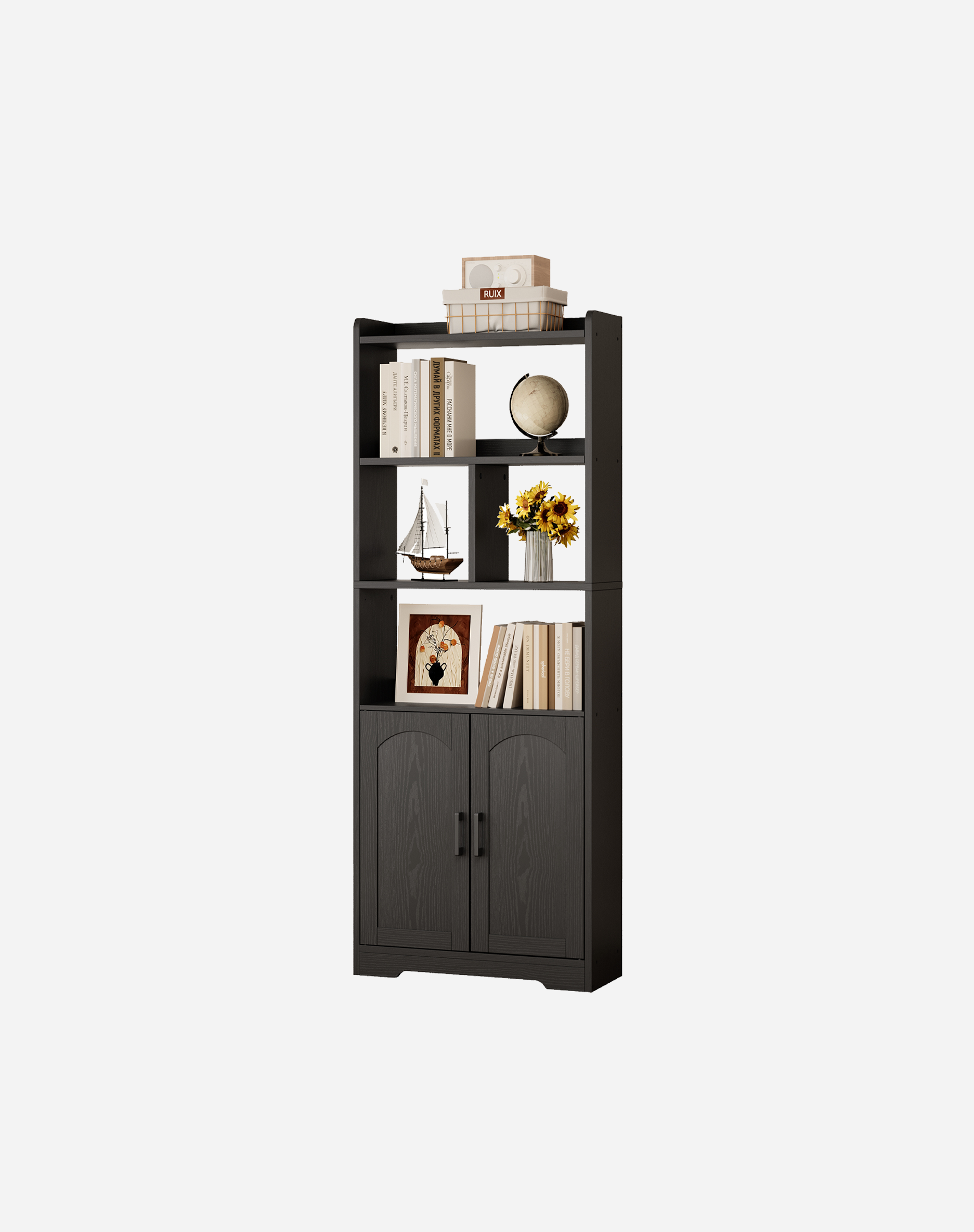 LIKIMIO Cube Bookcase with Backrest（63“）
