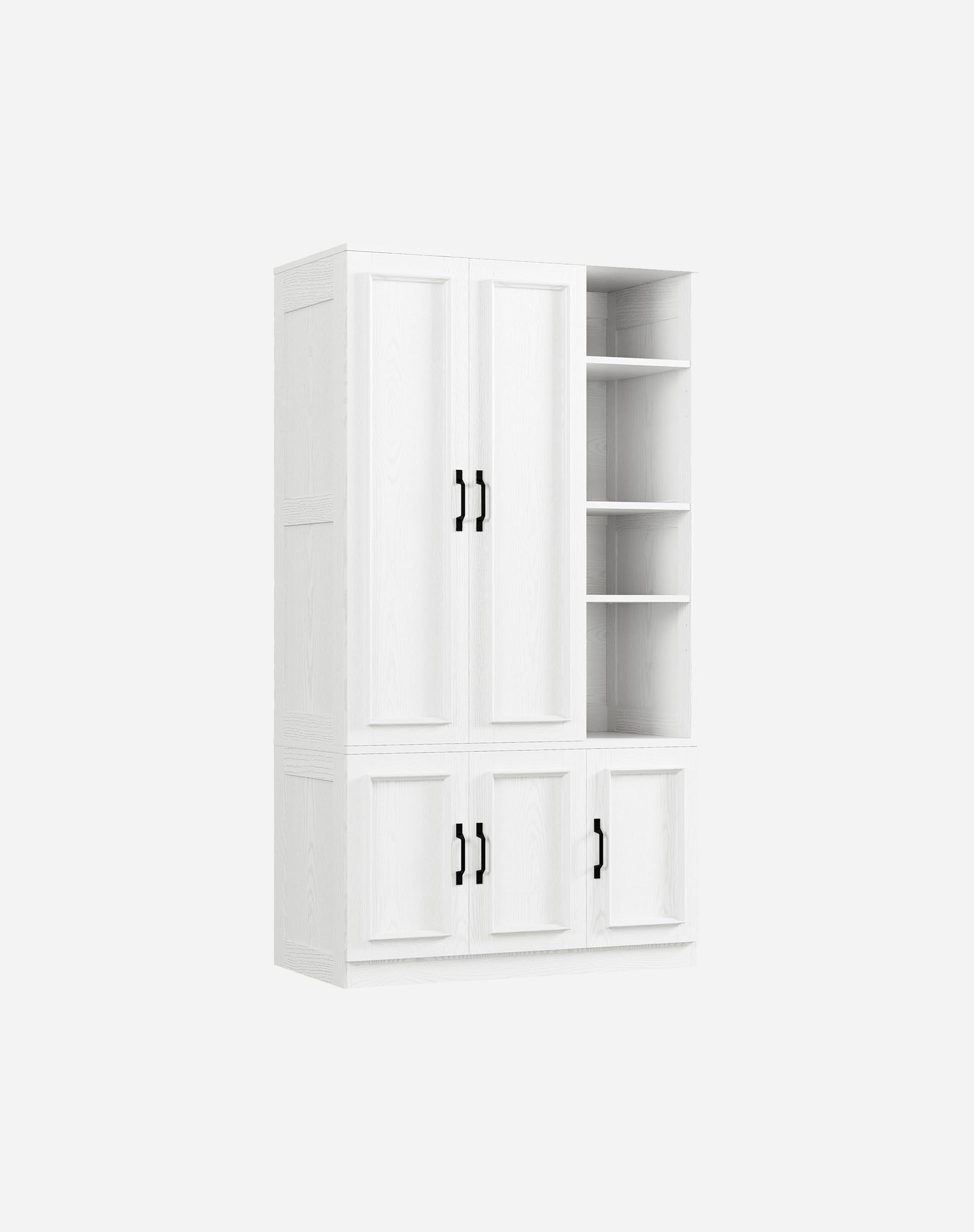 LIKIMIO Armoire Wooden Wardrobe Closet (70")