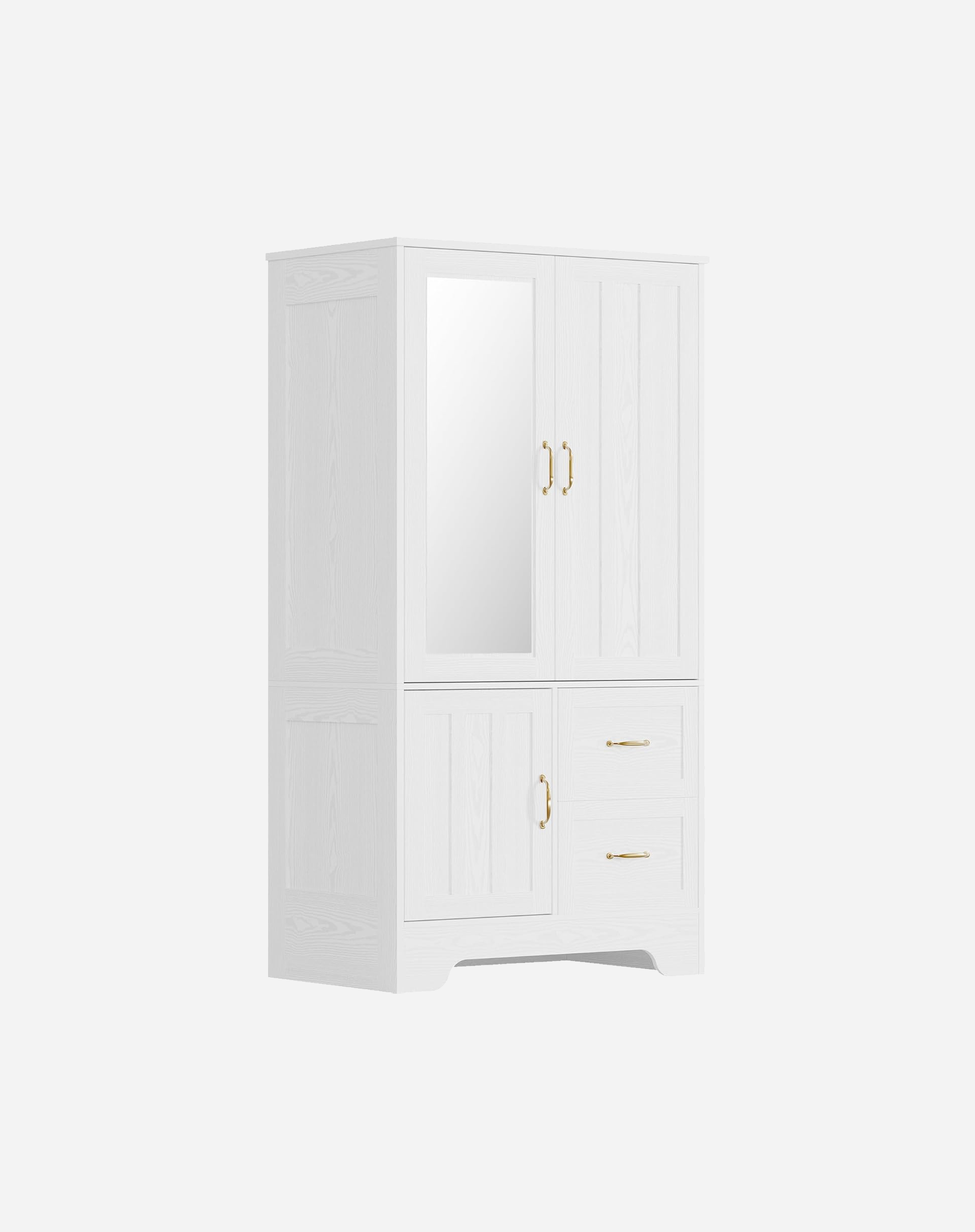 LIKIMIO Half-length Mirror MDF Wooden Closet（68”）