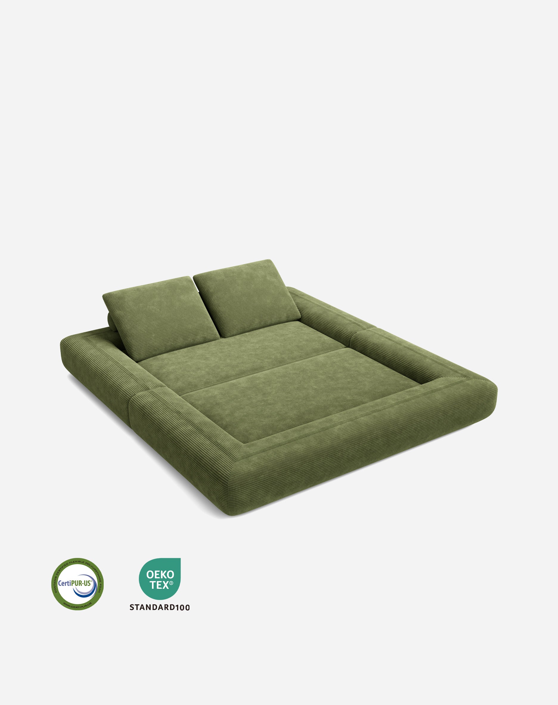 LIKIMIO 3-in-1 Convertible Sofa Bed & Foldable Mattress