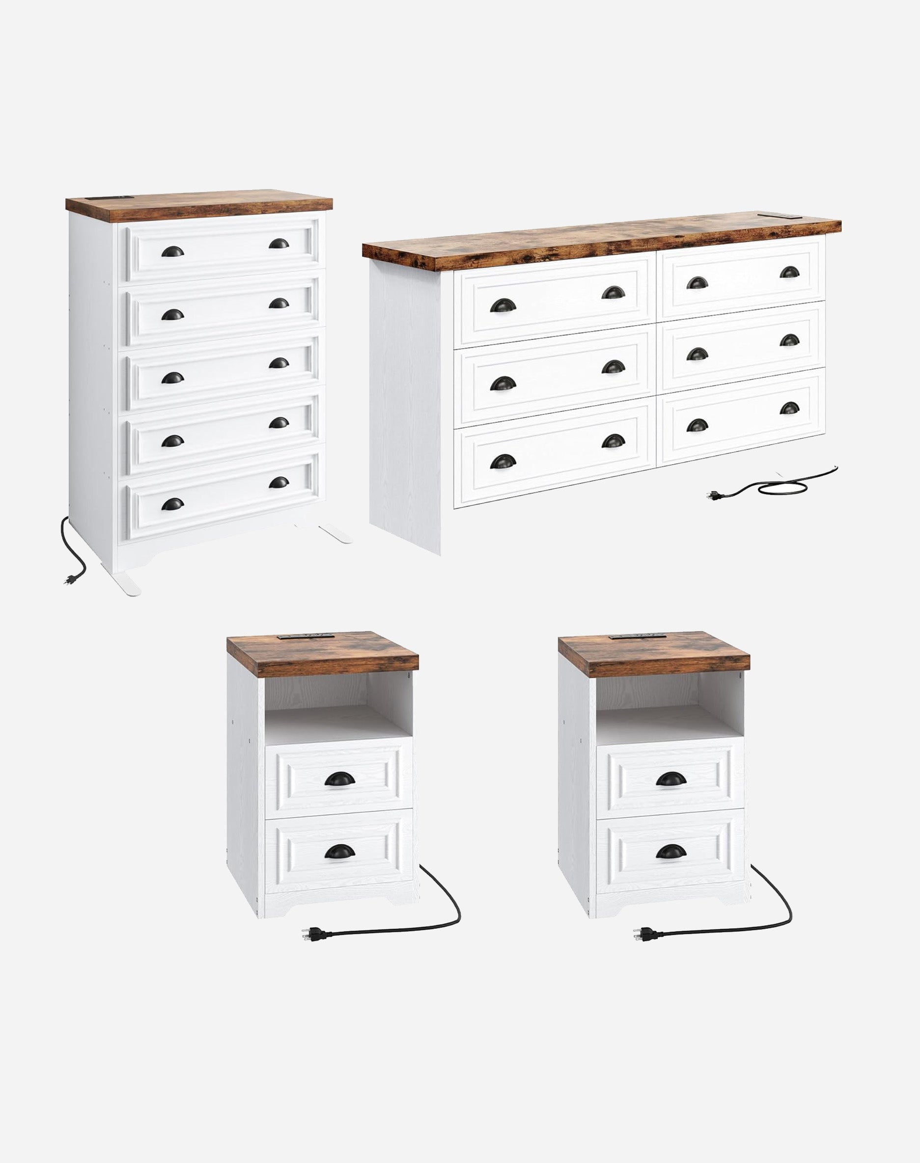 LIKIMIO Country Style Bedroom Set