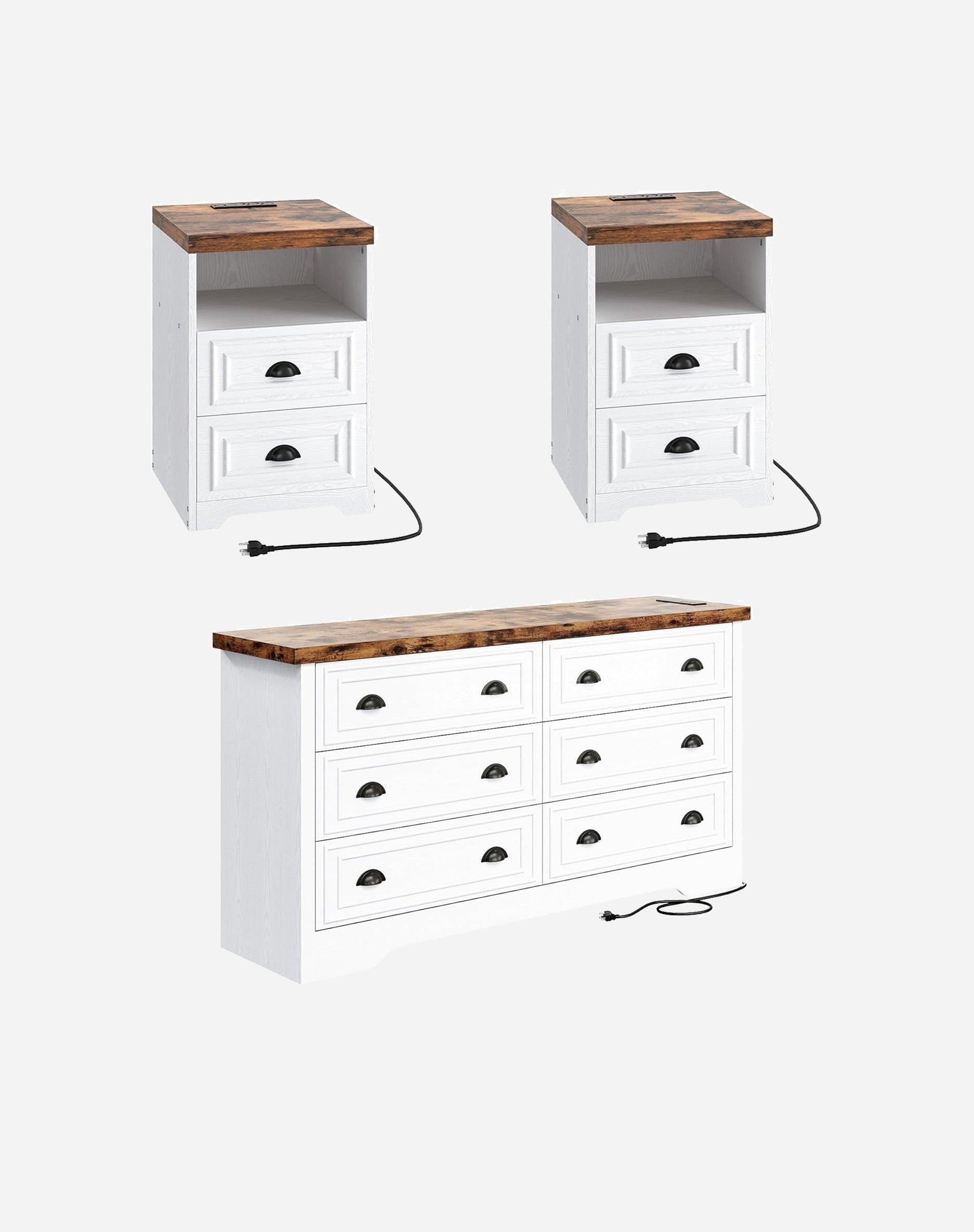 LIKIMIO Farmhouse Style Bedroom Set