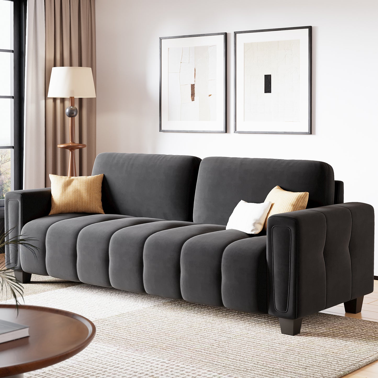 80.7" Modern Sofa Couch with Extra Deep Seats