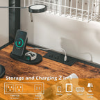 LIKIMIO LED Metal Loft Bed Frame