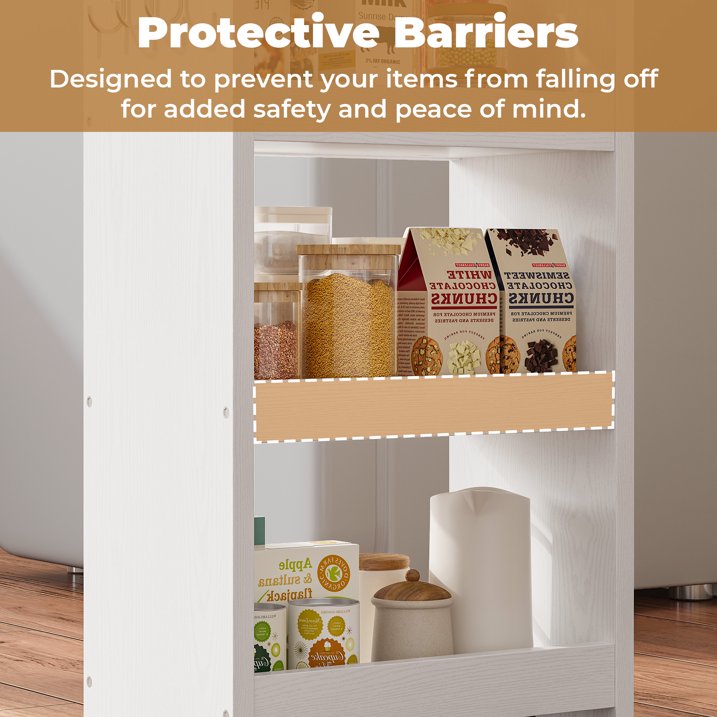 LIKIMIO Four-Layer Slim Rolling Cart