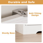 LIKIMIO Cube Bookcase with Backrest（63“）