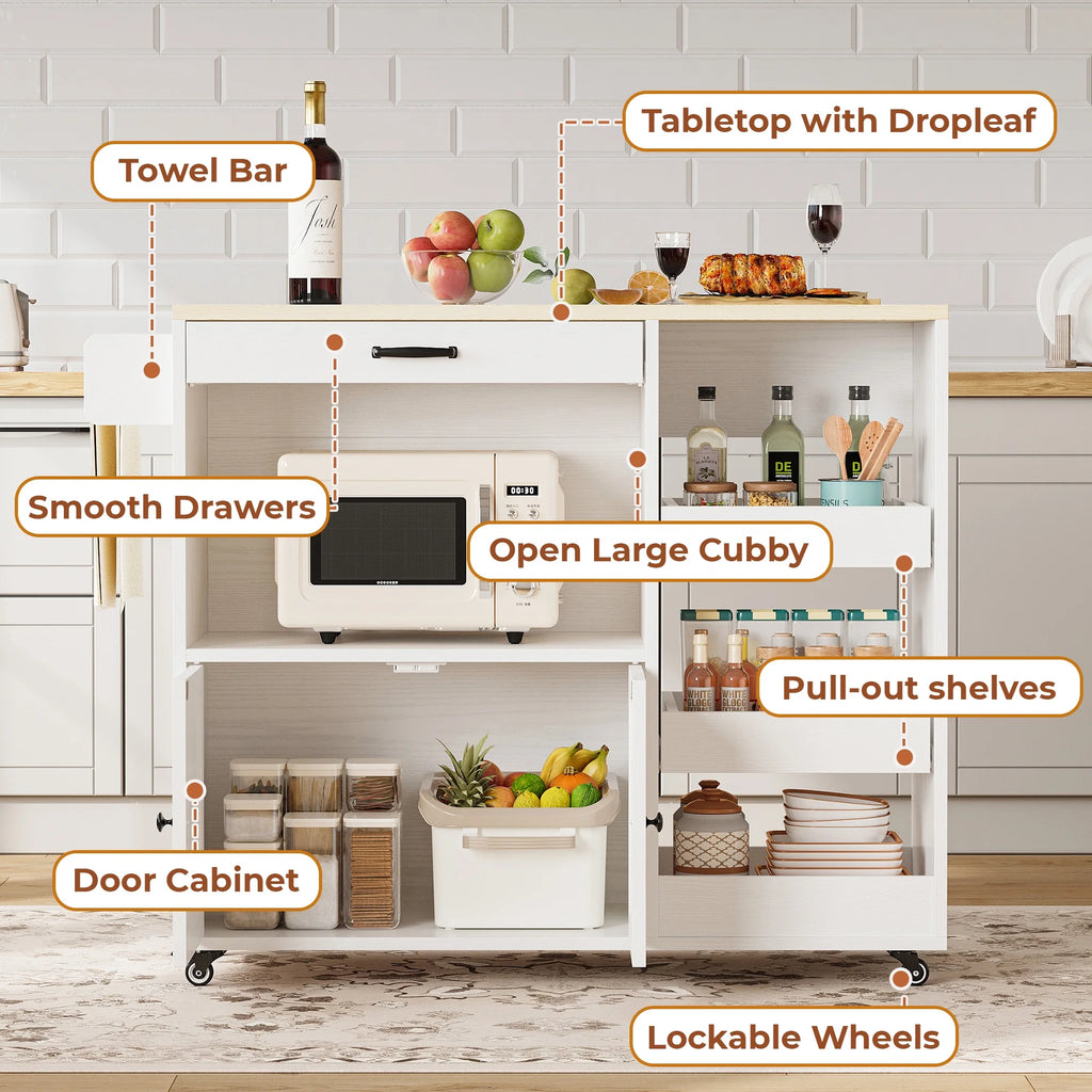 LIKIMIO Kitchen Cart （39.4”）