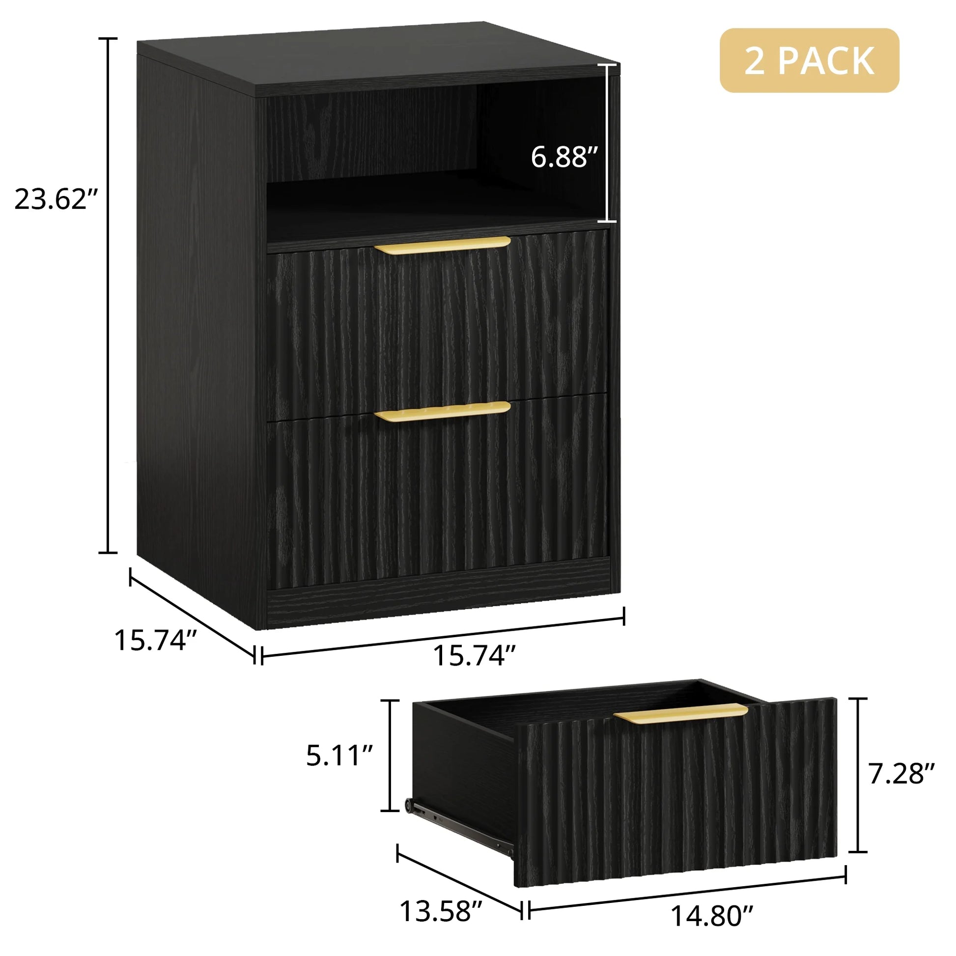 LIKIMIO Groove Nightstand