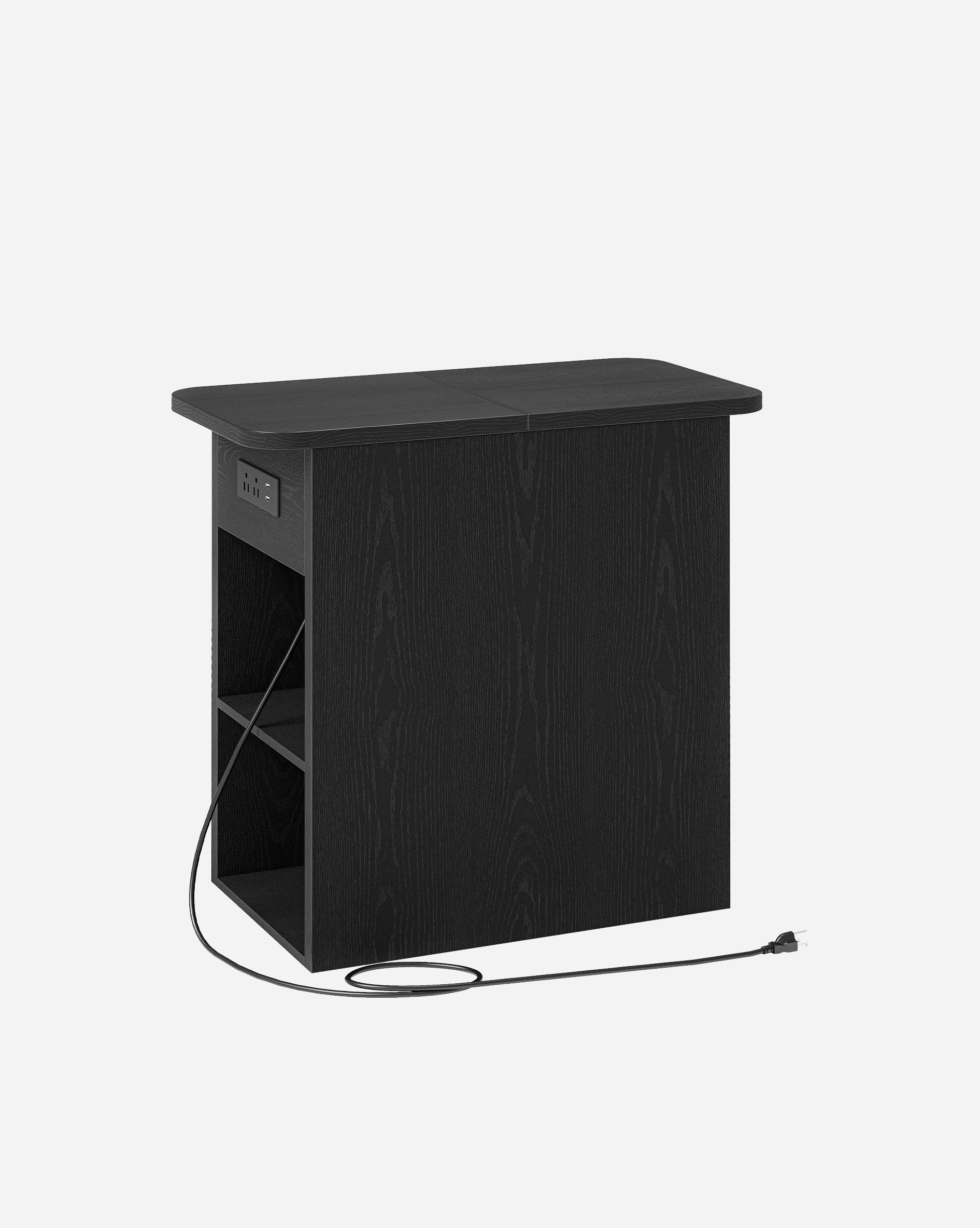 LIKIMIO Flip-Top Storage Side Table