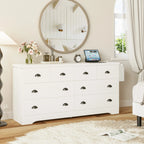 LIKIMIO Wooden 8-Drawers Dresser (59")