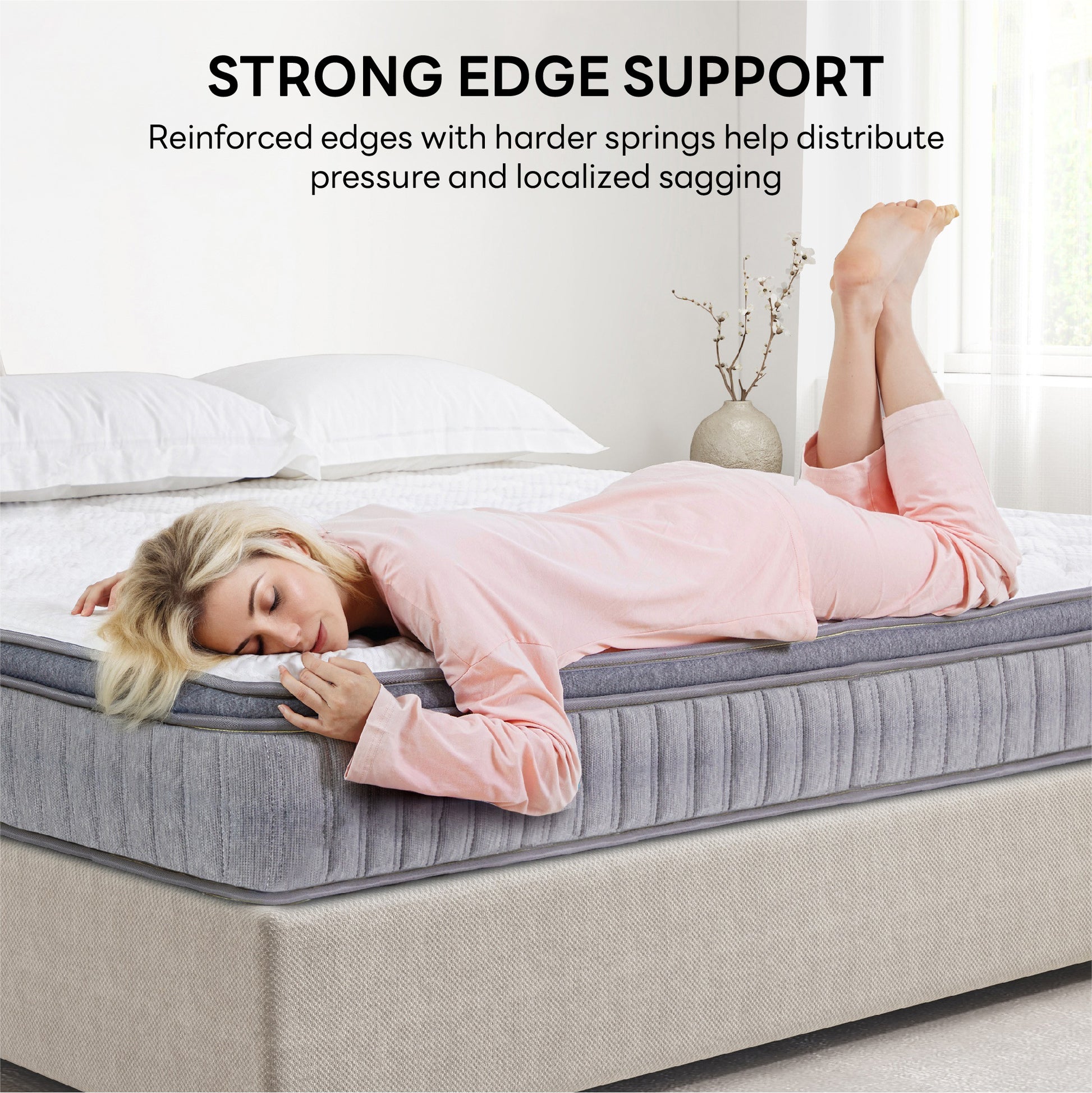 LIKIMIO LIKIMIO Ice Silk Fabric Memory Foam Mattress（CertiPUR-US Certified）