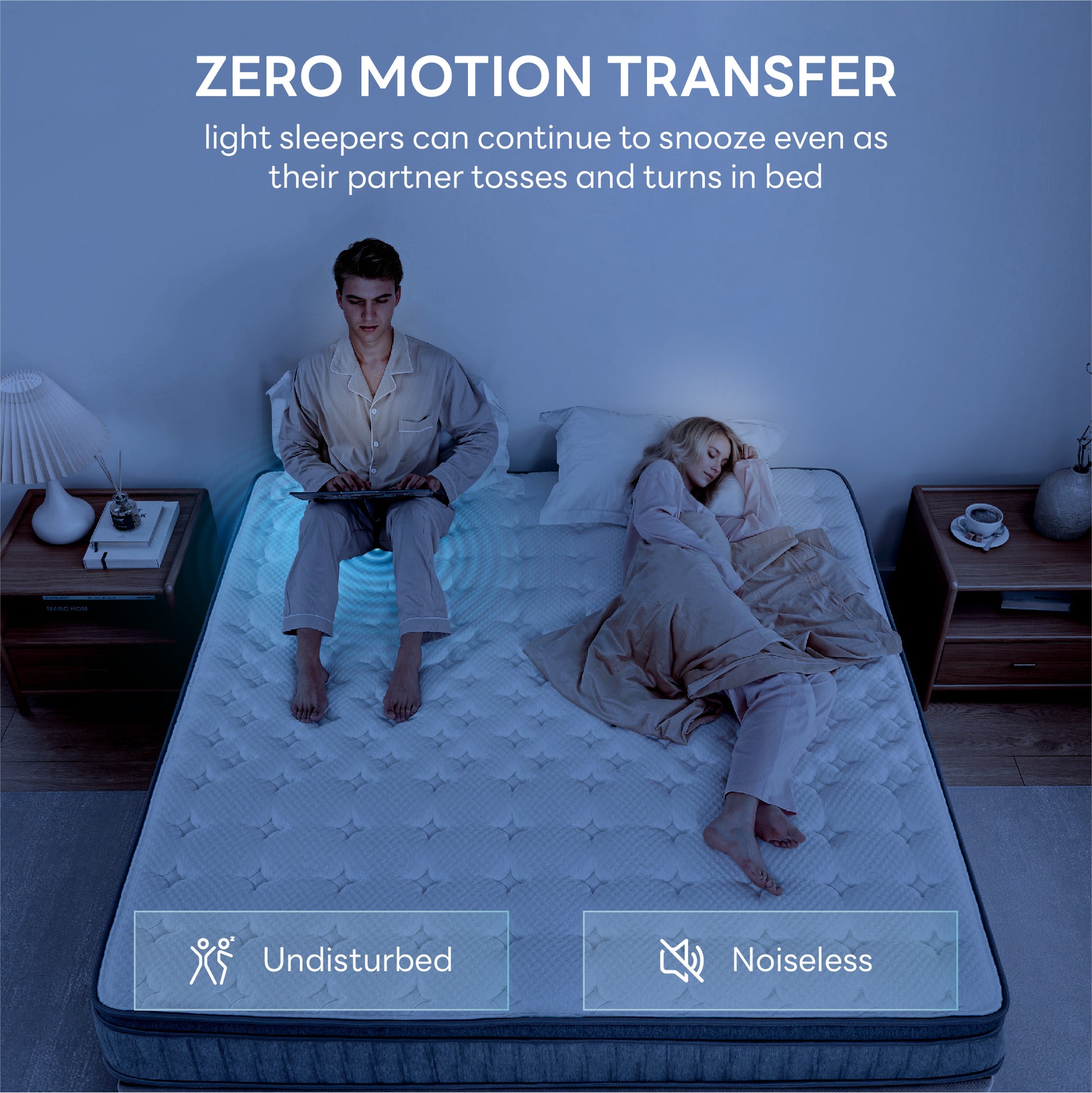 LIKIMIO LIKIMIO Ice Silk Fabric Memory Foam Mattress（CertiPUR-US Certified）