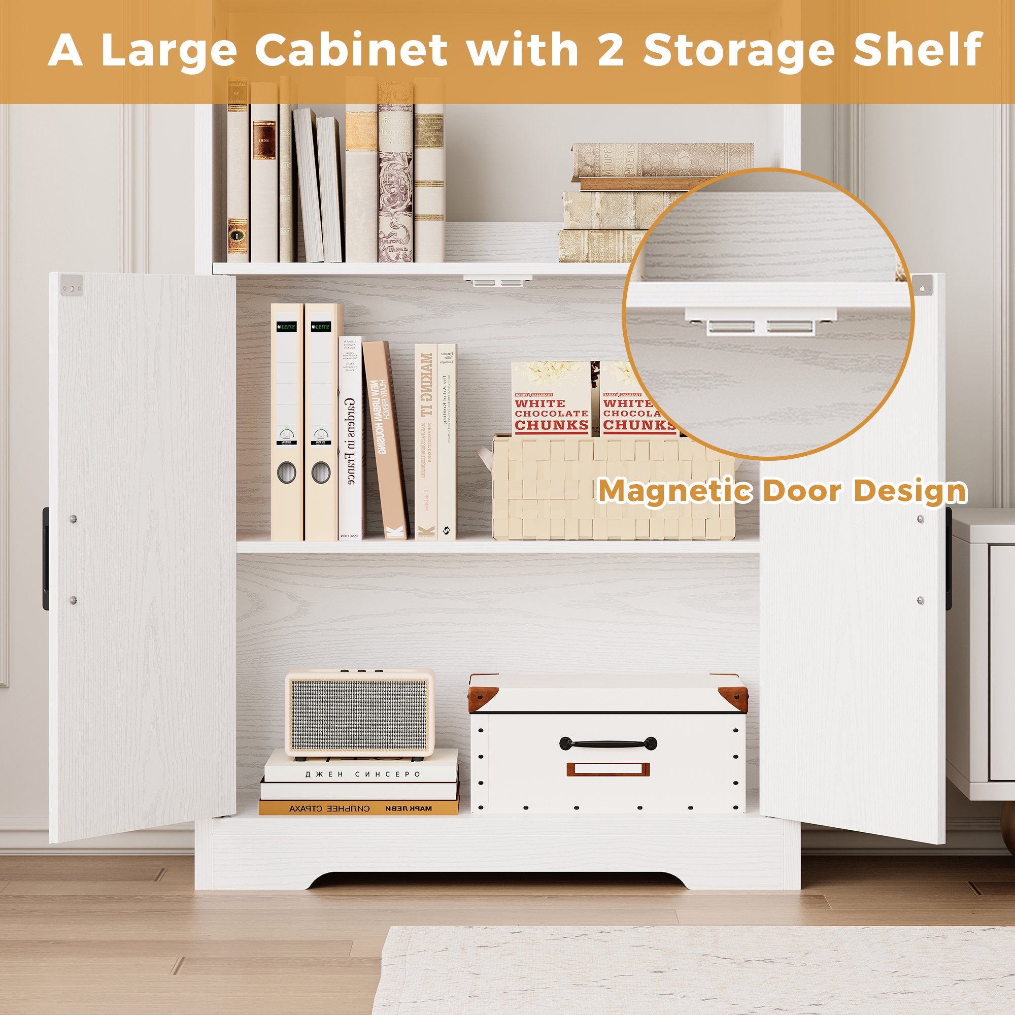 LIKIMIO Cube Bookcase with Backrest（63“）