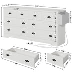 LIKIMIO Wooden 8-Drawers Dresser (59")