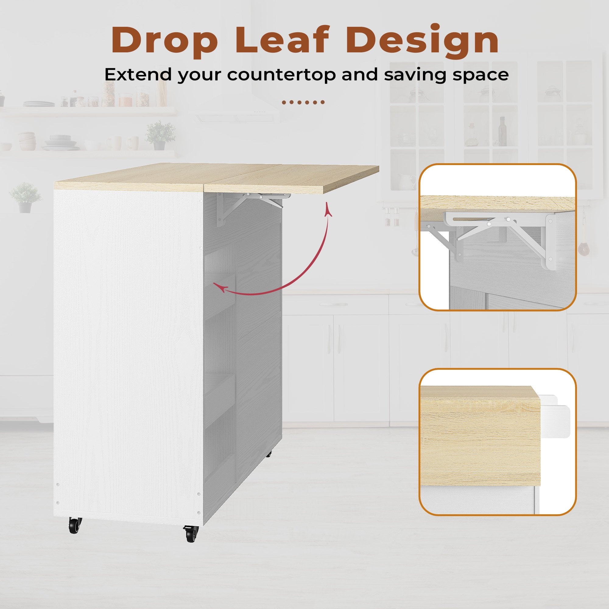 LIKIMIO Kitchen Cart（39.4”）