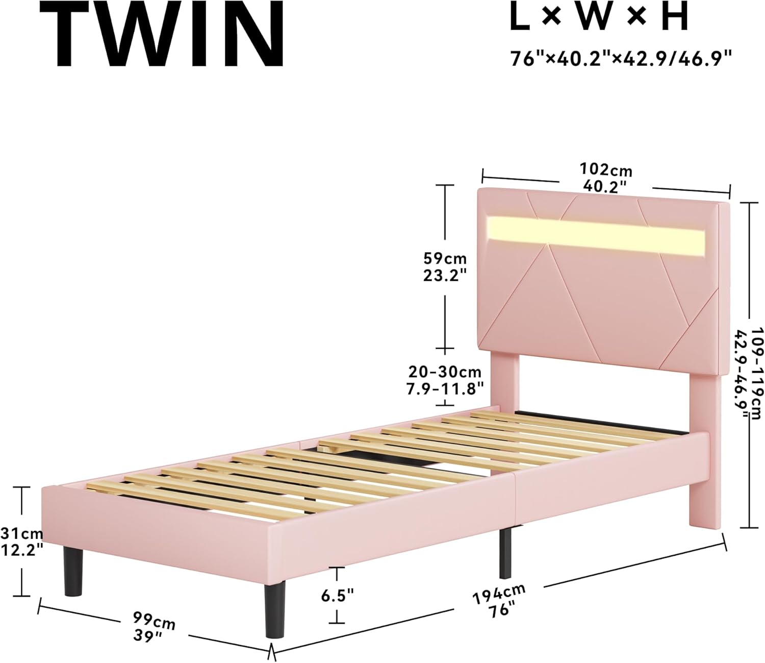 LIKIMIO LED Bed Frame (Smart APP Control)
