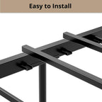 LIKIMIO High Industrial Style Headboard Bed Frame