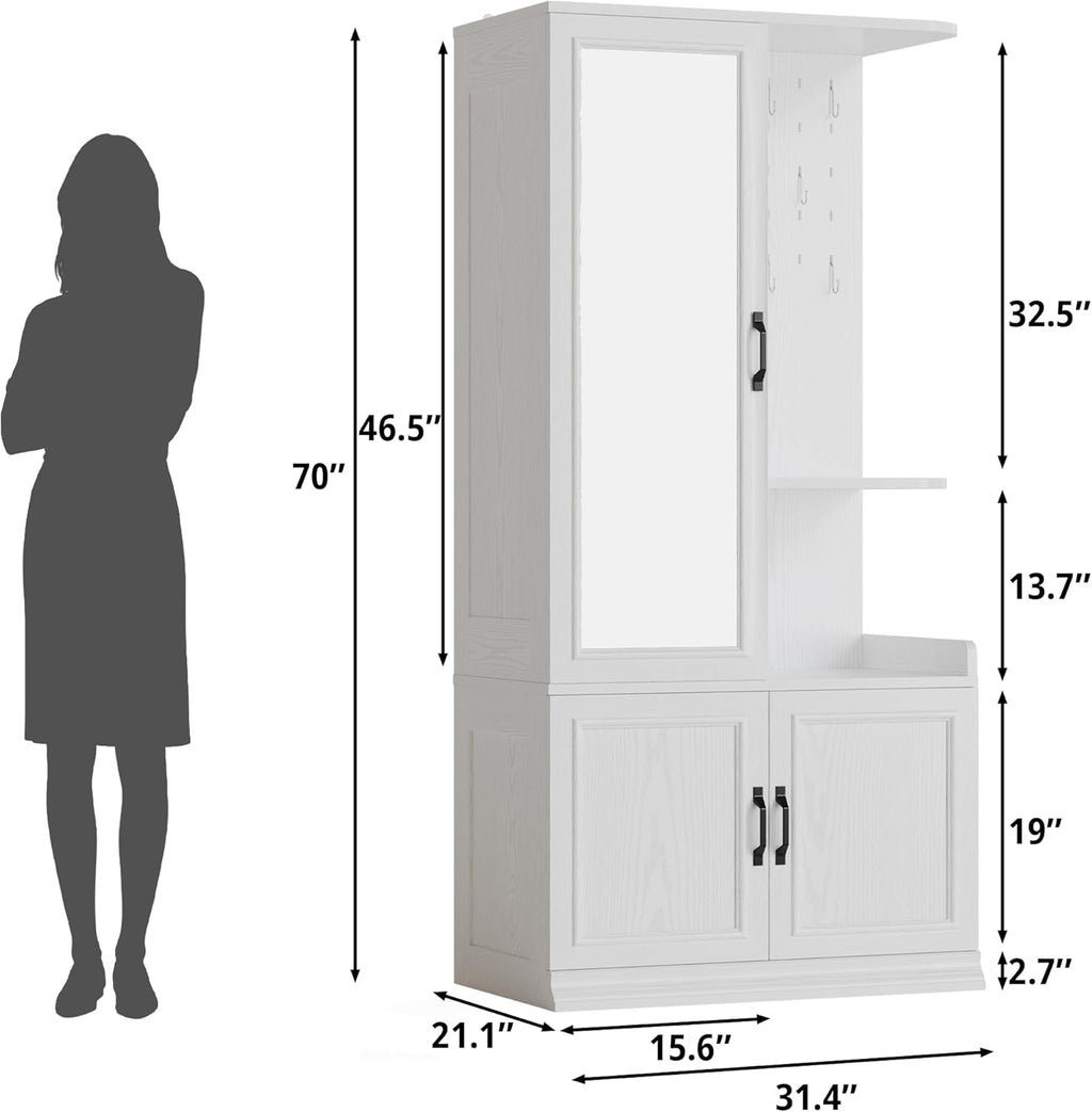 LIKIMIO Reversible Installation Design Wooden Wardrobe (70”)
