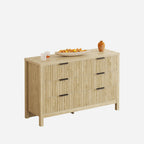 LIKIMIO Grooved Wood Dresser （59“）