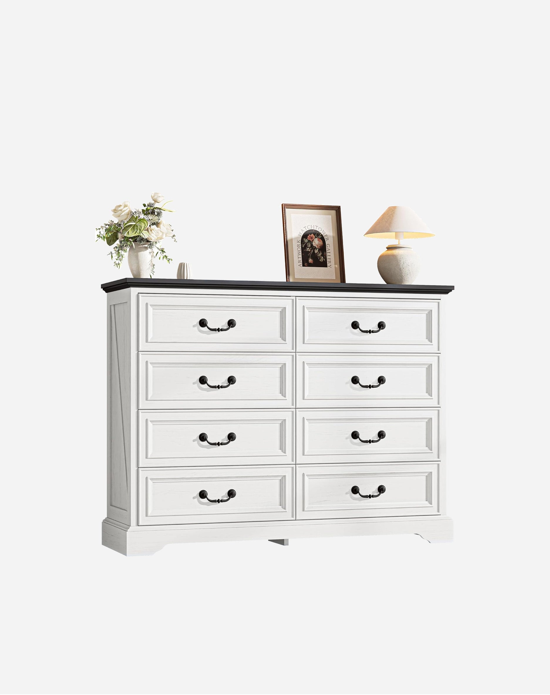 LIKIMIO Wooden 8-drawer Dresser（52"）