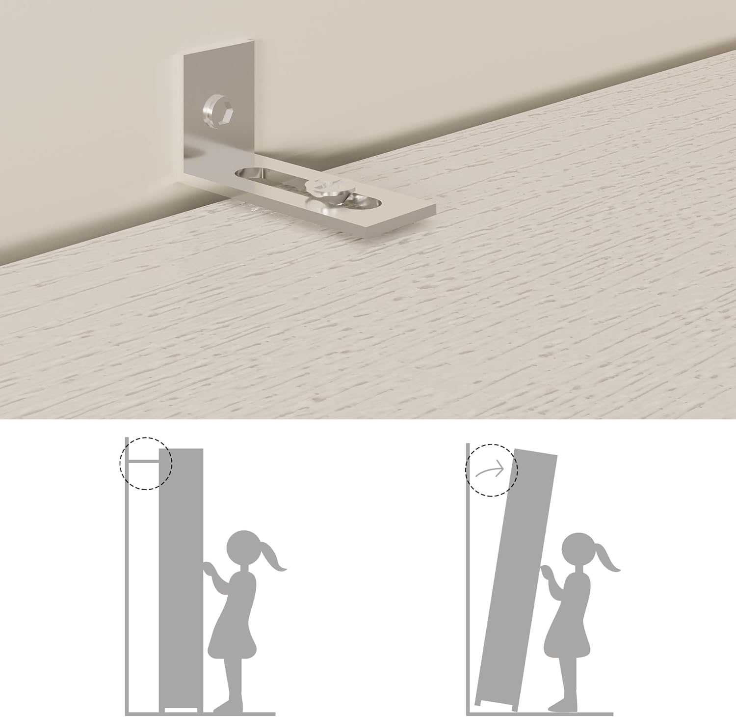 LIKIMIO Hanging Rod Closet（63”）