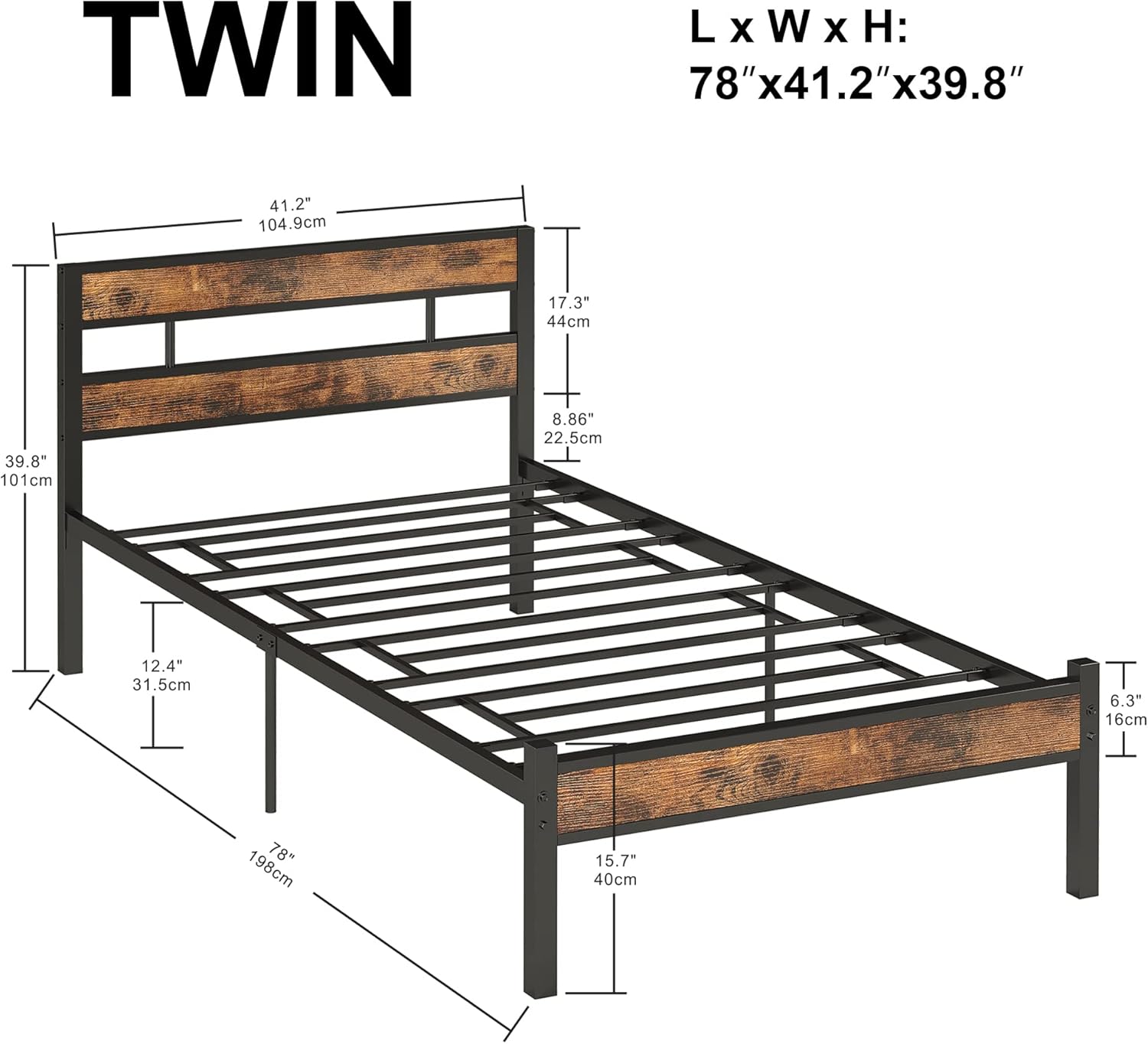 LIKIMIO Industrial Air Bed Frame