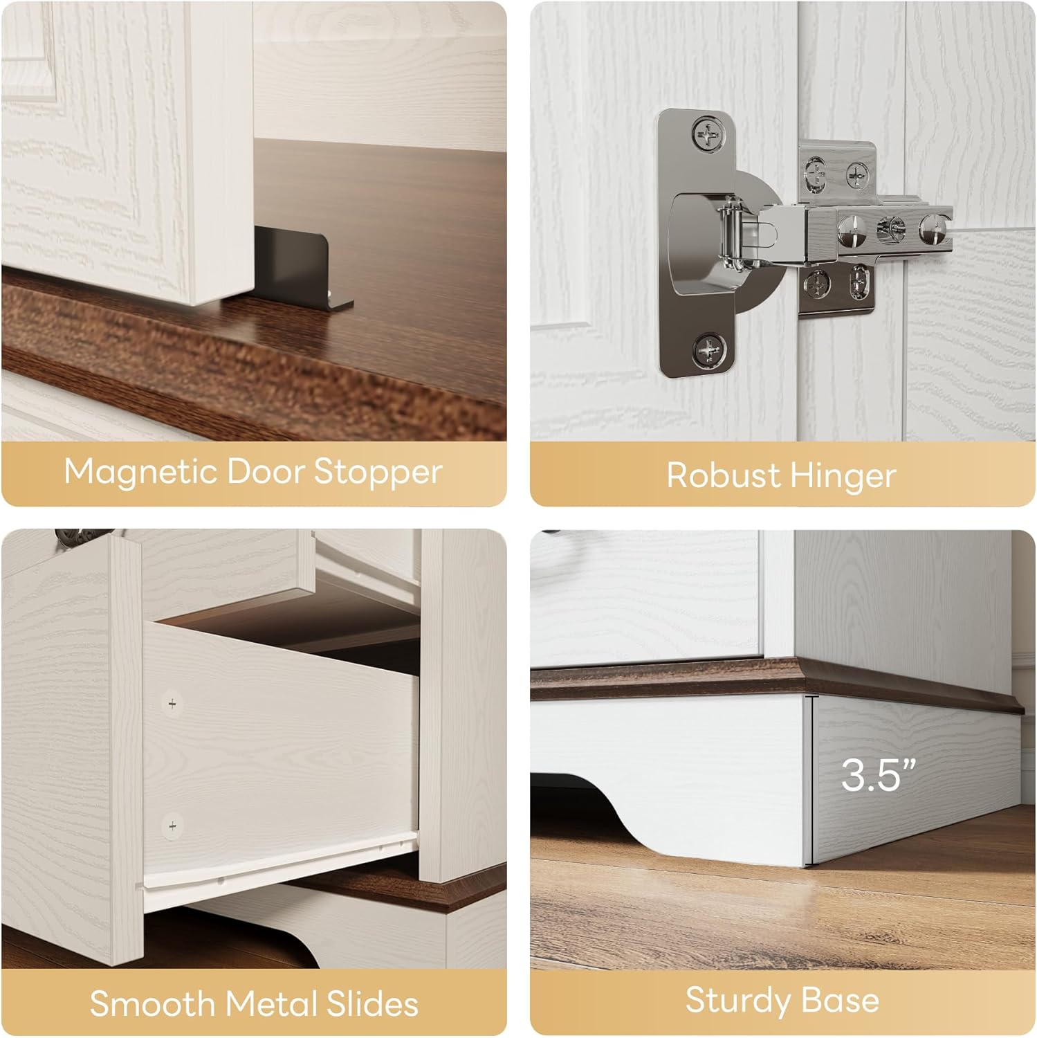 LIKIMIO 70.1“ Armoire Hangjing Rod Closet