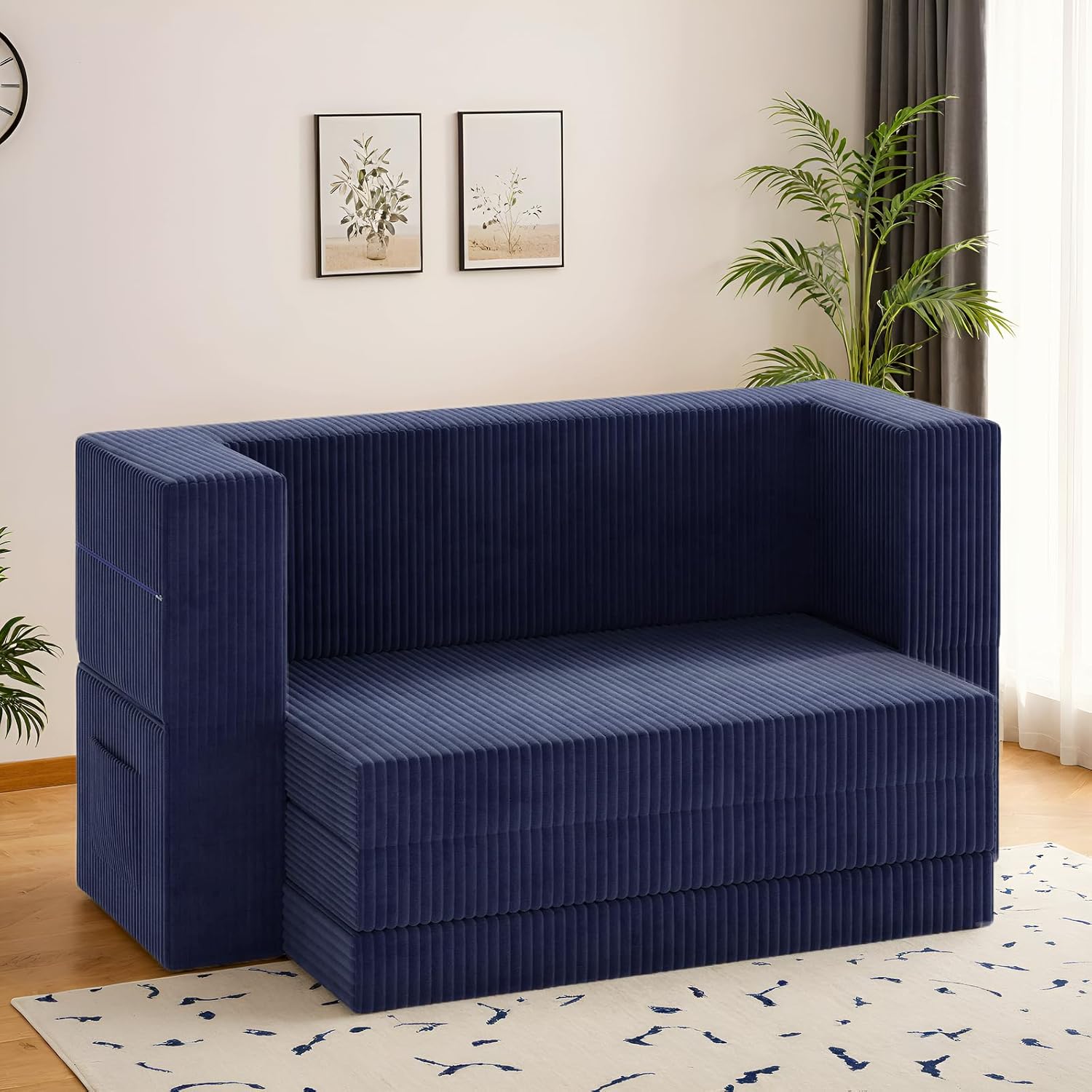 LIKIMIO Folding 3-in-1 Sofa Bed & Marrtess