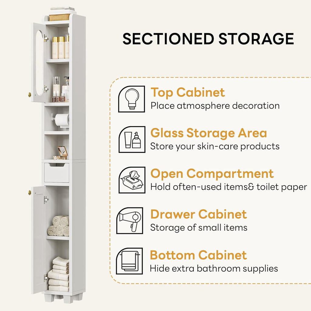 LIKIMIO Slim Standalone Storage Cabinet（69“）