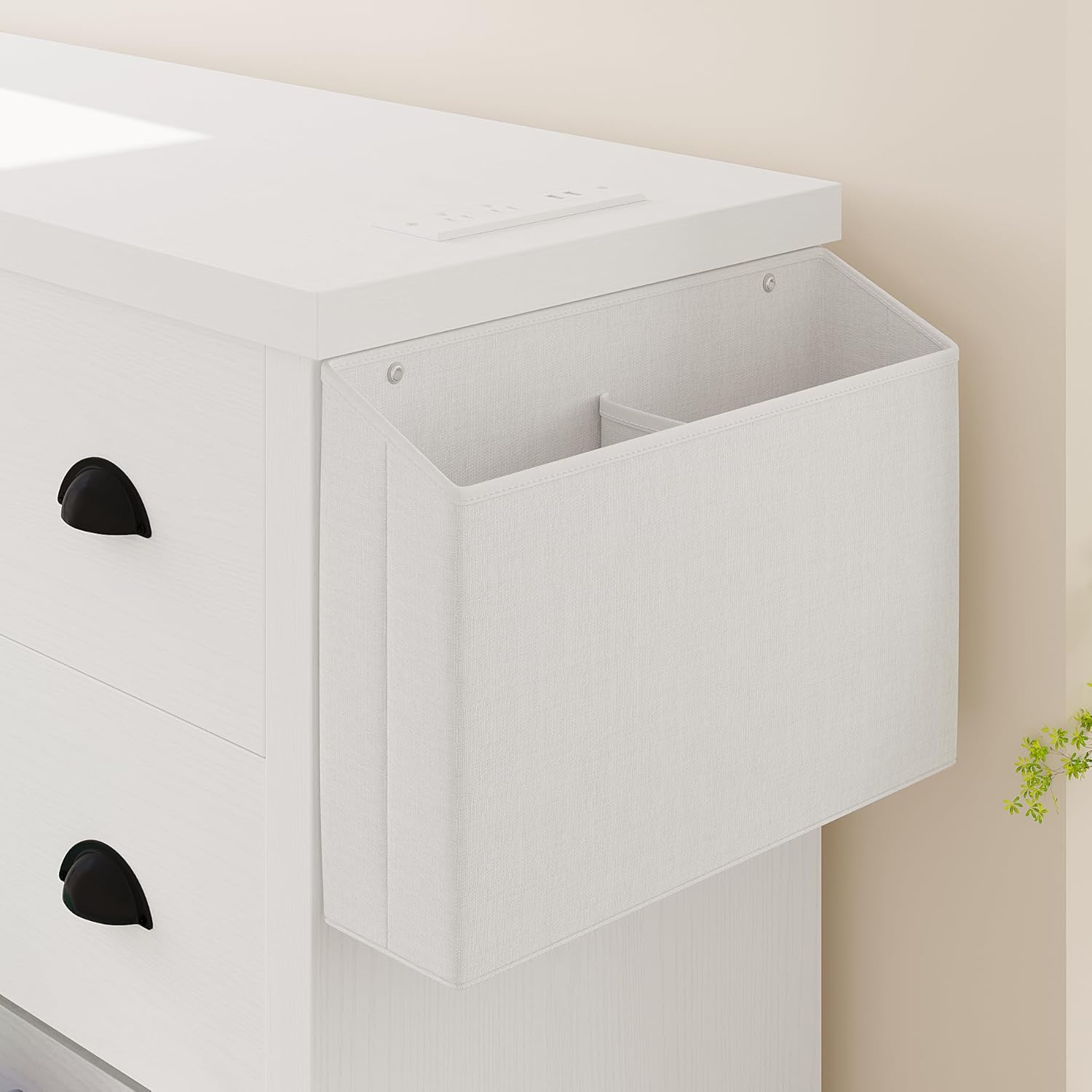 LIKIMIO 6-Drawer Charging Station MDF Board Dresser (47.2")