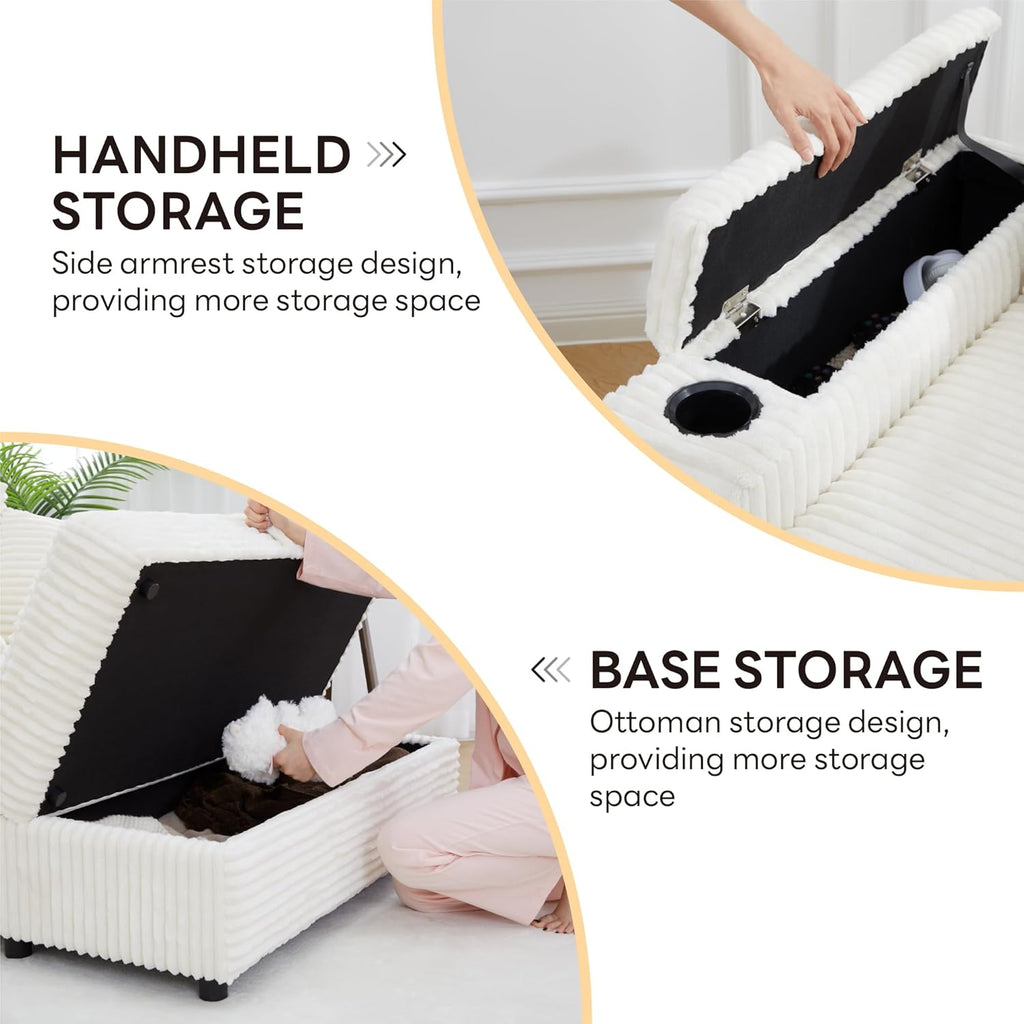 LIKIMIO Extra Large Corduroy Recliner（54”）