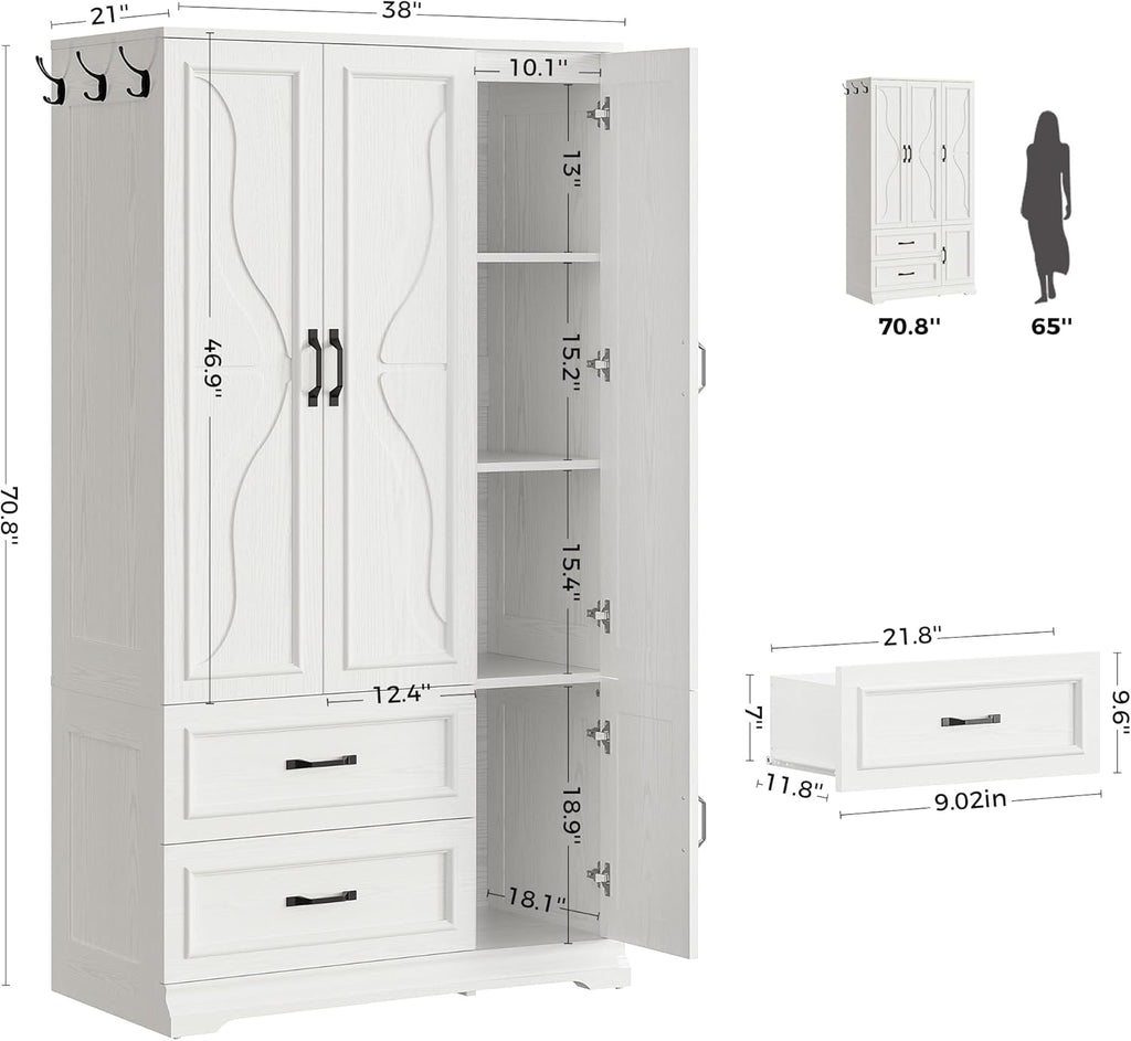 LIKIMIO Wild Partition Closet（70.8”）