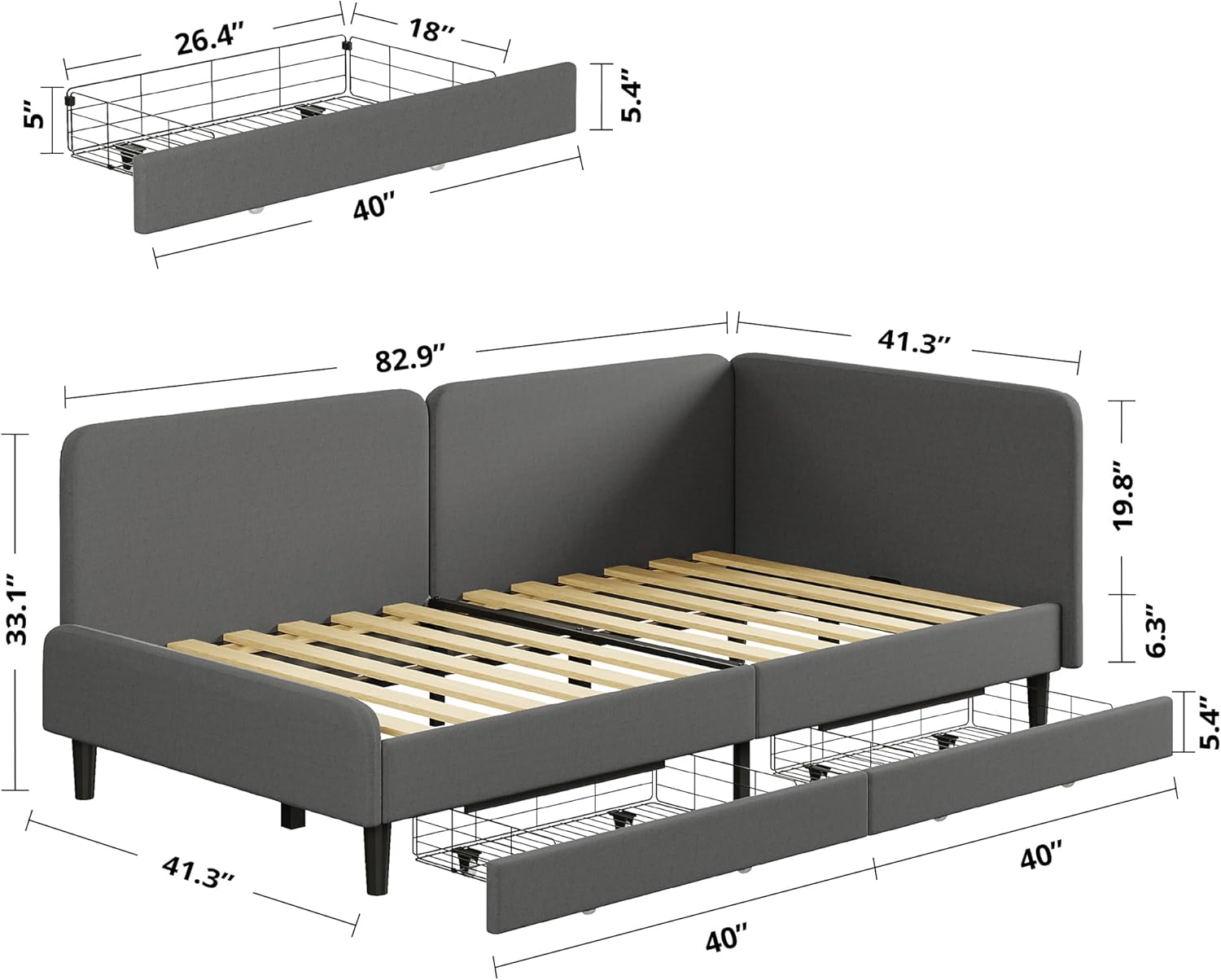 LIKIMIO Stronger Sofa Bed
